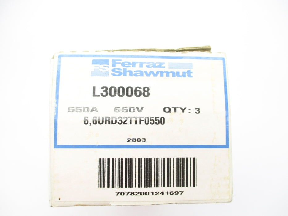FERRAZ SHAWMUT L300068 550A 650V (PKG OF 3) NSMP