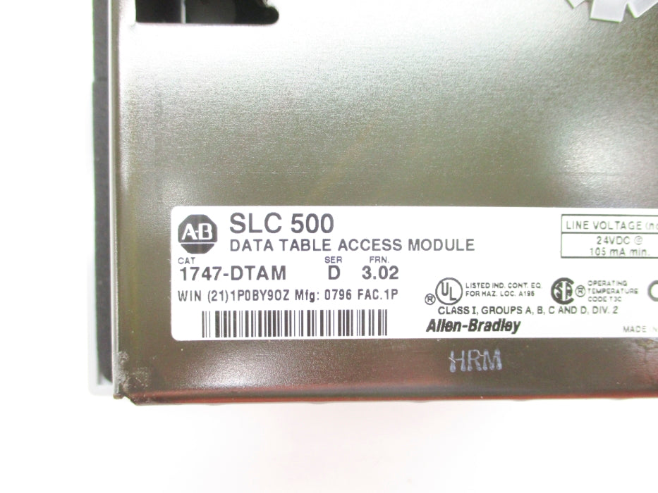ALLEN BRADLEY 1747-DTAM SER. D F/W 3.02 NSNP