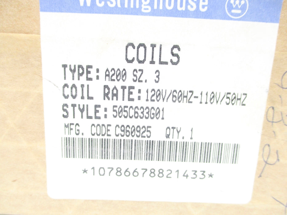 WESTINGHOUSE 505C633G01 A200SZ.3 110/120V NSMP