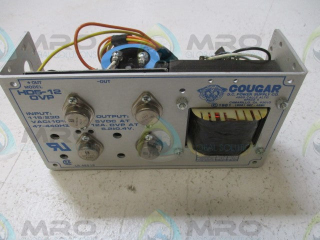 COUGAR HD5-12/OVP POWER SUPPLY *NEW NO BOX*