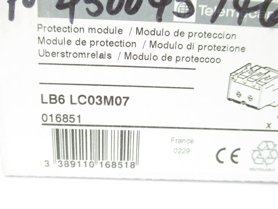 TELEMECANIQUE LB6LC03M07 NSMP