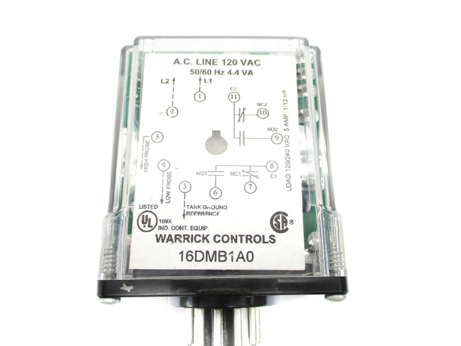 WARRICK CONTROLS 16DMB1A0 120VAC 5A NSNP