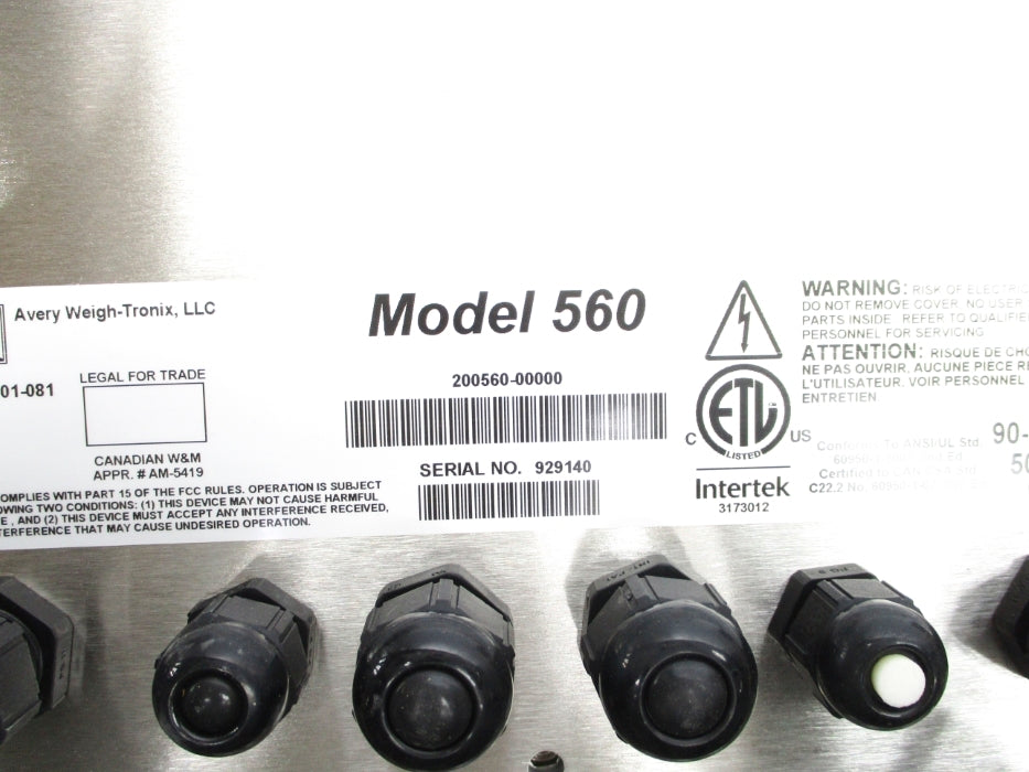 AVERY WEIGH-TRONIX 200560-00000 NSNP