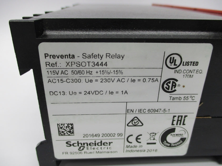 SCHNEIDER ELECTRIC XPSOT3444 115VAC NSNP