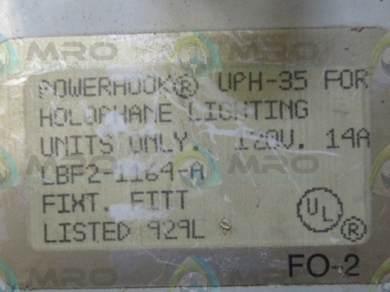 HOLOPHANE LIGHTING UPH-35 POWER HOOK *USED*