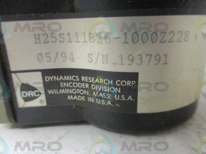 DYNAMICS H25S111B26-1000Z228 ENCODER *USED*