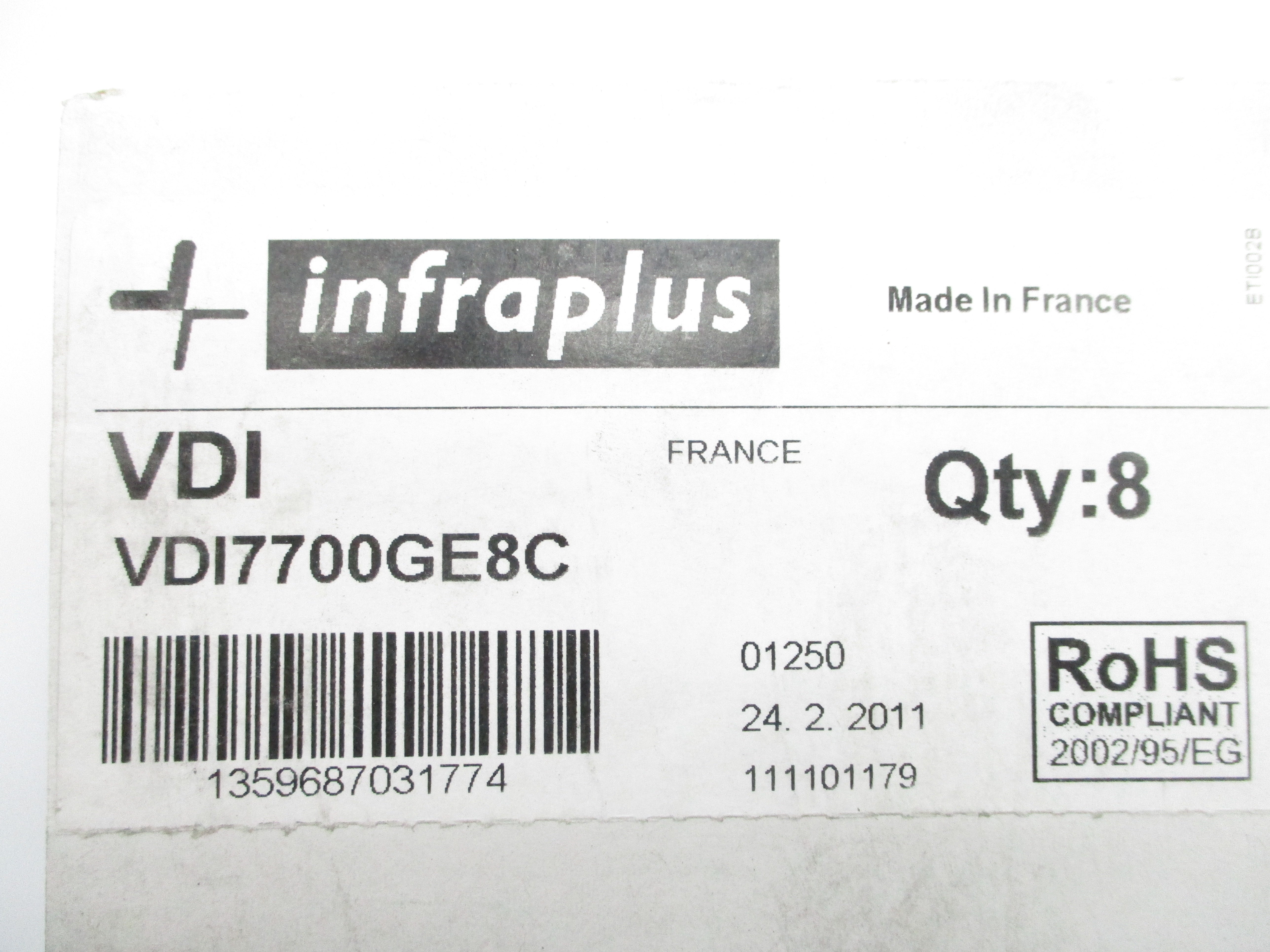 INFRAPLUS VDI7700GE8C (PKG OF 8) NSMP