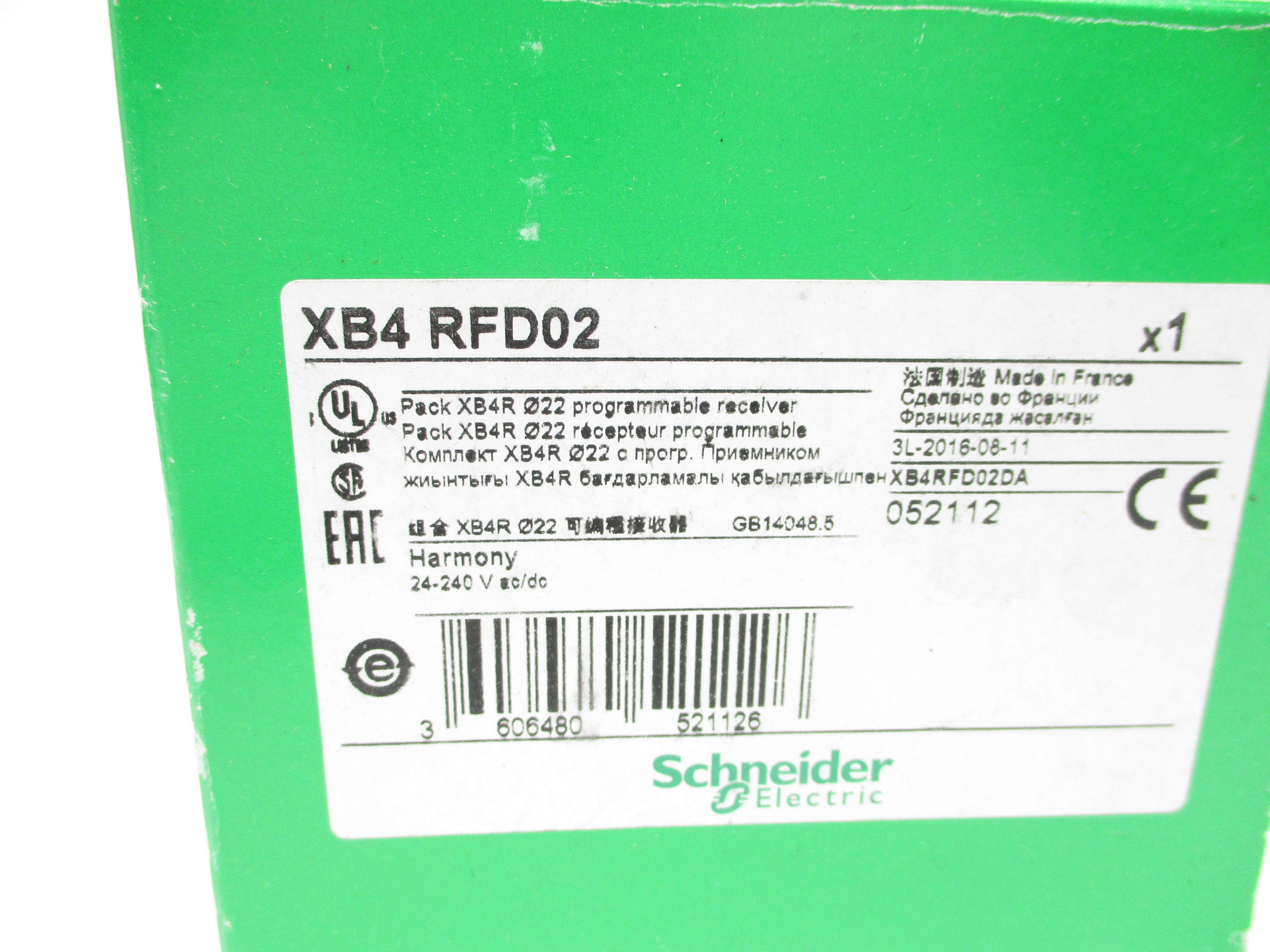 SCHNEIDER ELECTRIC XB4RFD02 NSMP