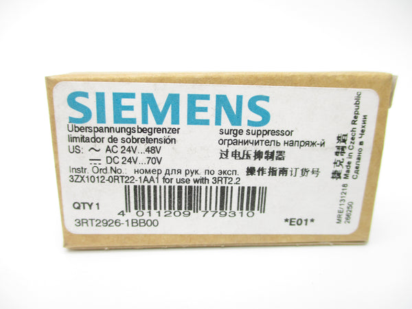 SIEMENS 3RT2926-1BB00 24-48VAC NSMP