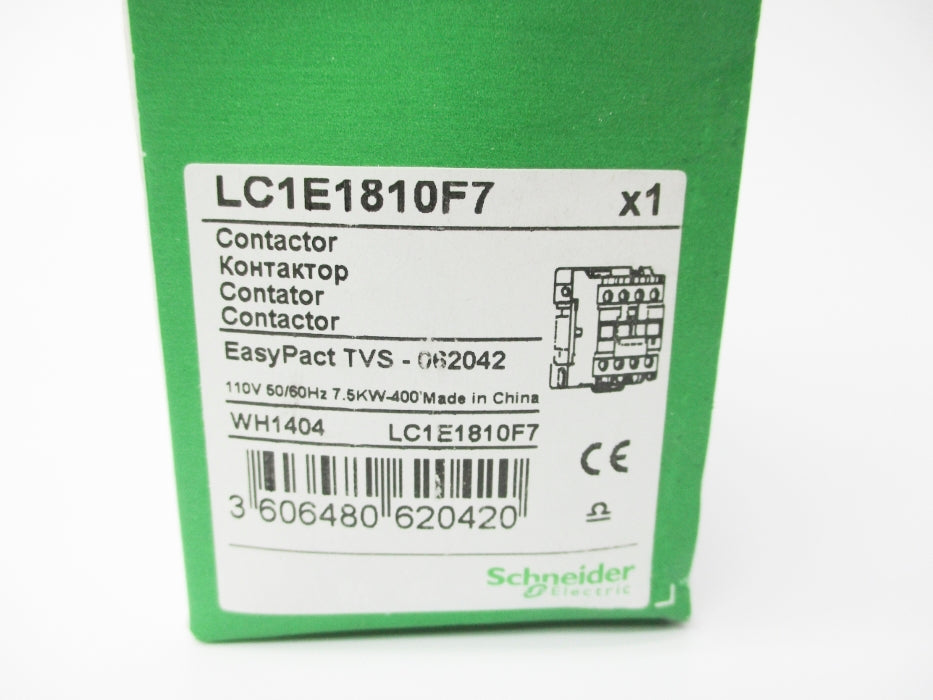 SCHNEIDER ELECTRIC LC1E1810F7 110V NSMP