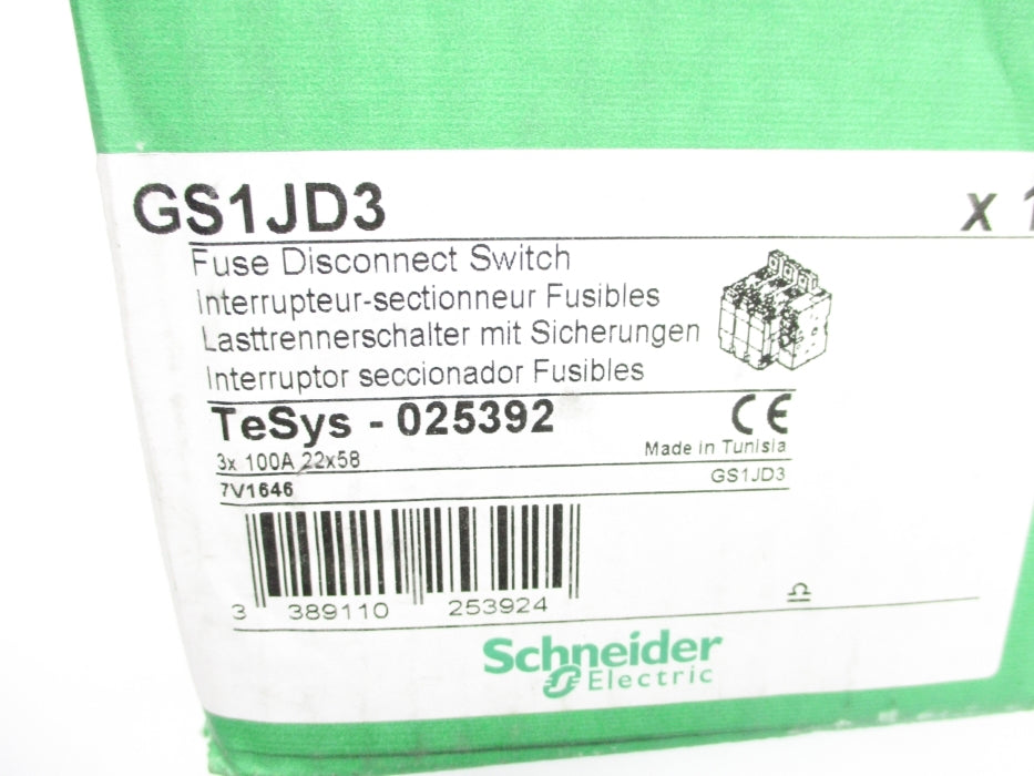 SCHNEIDER ELECTRIC GS1JD3 NSMP