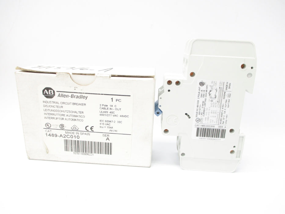 ALLEN BRADLEY 1489-A2C010 SER. A 1A 277VAC NSMP