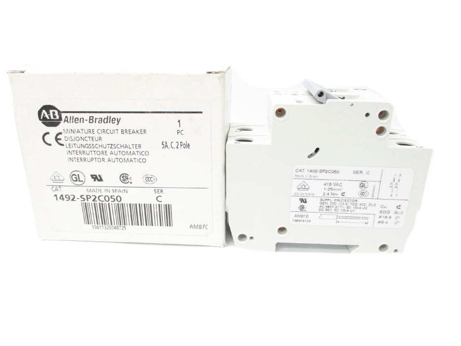 ALLEN BRADLEY 1492-SP2C050 SER. C 5A 415VAC NSMP