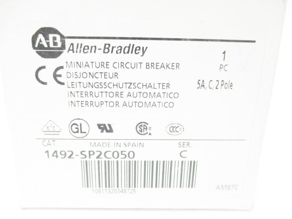 ALLEN BRADLEY 1492-SP2C050 SER. C 5A 415VAC NSMP