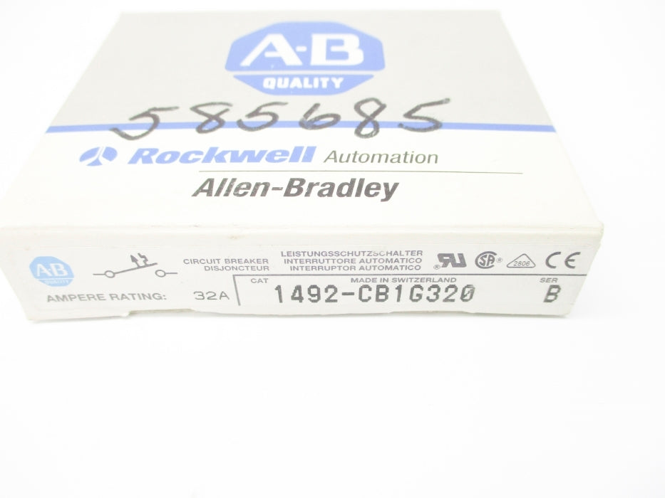 ALLEN BRADLEY 1492-CB1G320 SER. B 277VAC 32A NSMP