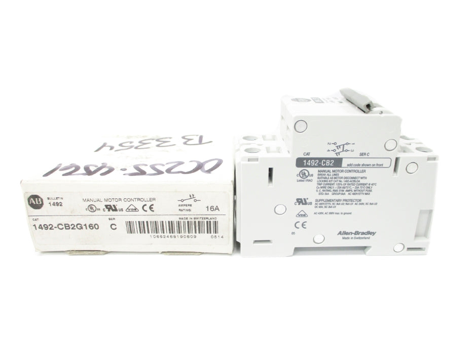 ALLEN BRADLEY 1492-CB2G160 SER. C 16A 277VAC NSMP