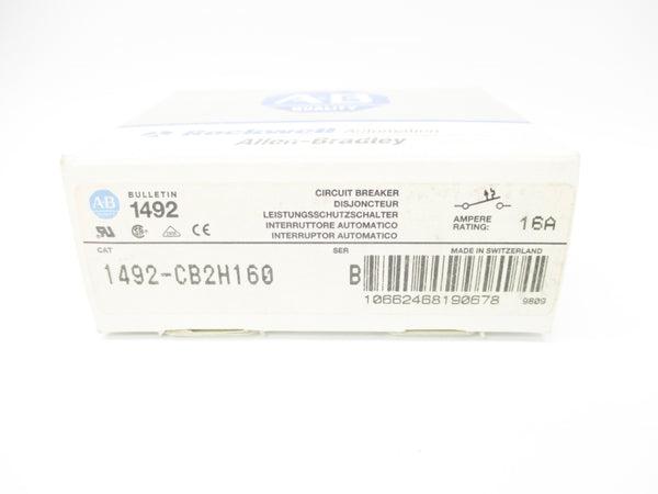 ALLEN BRADLEY 1492-CB2H160 SER. B 16A 480VAC NSMP