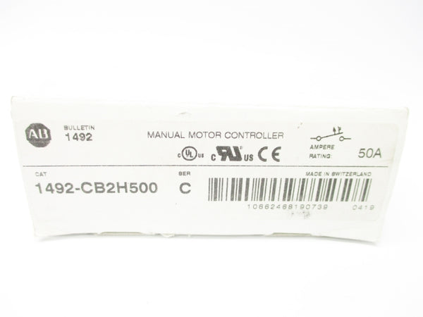 ALLEN BRADLEY 1492-CB2H500 SER. C 50A 277VAC NSMP