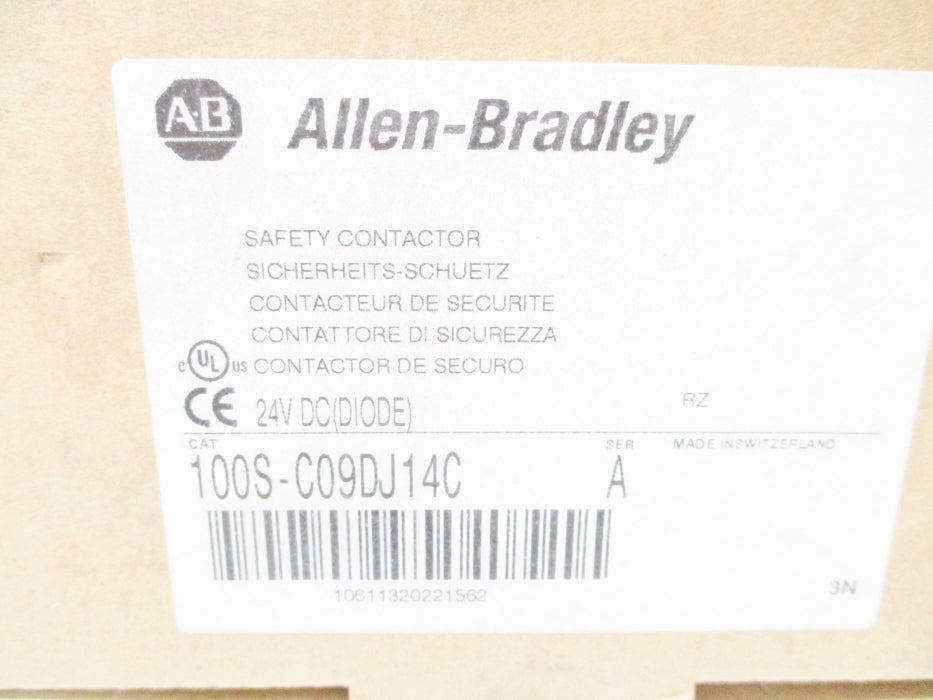 ALLEN BRADLEY 100S-C09DJ14C SER. A 24VDC (BR/WH) NSMP