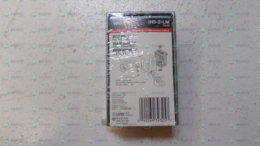 RED DOT IH5-2-LM OUTLET BOX *NEW IN ORIGINAL PACKAGE*