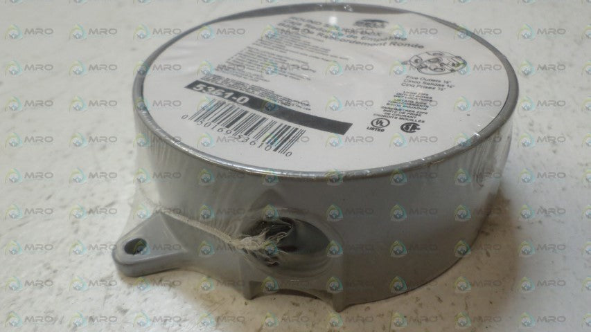 BELL OUTDOOR 5361-0 ROUND SPLICE BOX *NEW IN ORIGINAL PACKAGE*