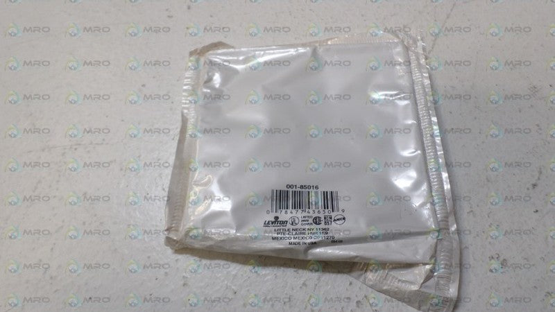 LEVITON 001-85016 DUPLEX RECEPTACLE WALLPLATE * NEW IN FACTORY BAG *