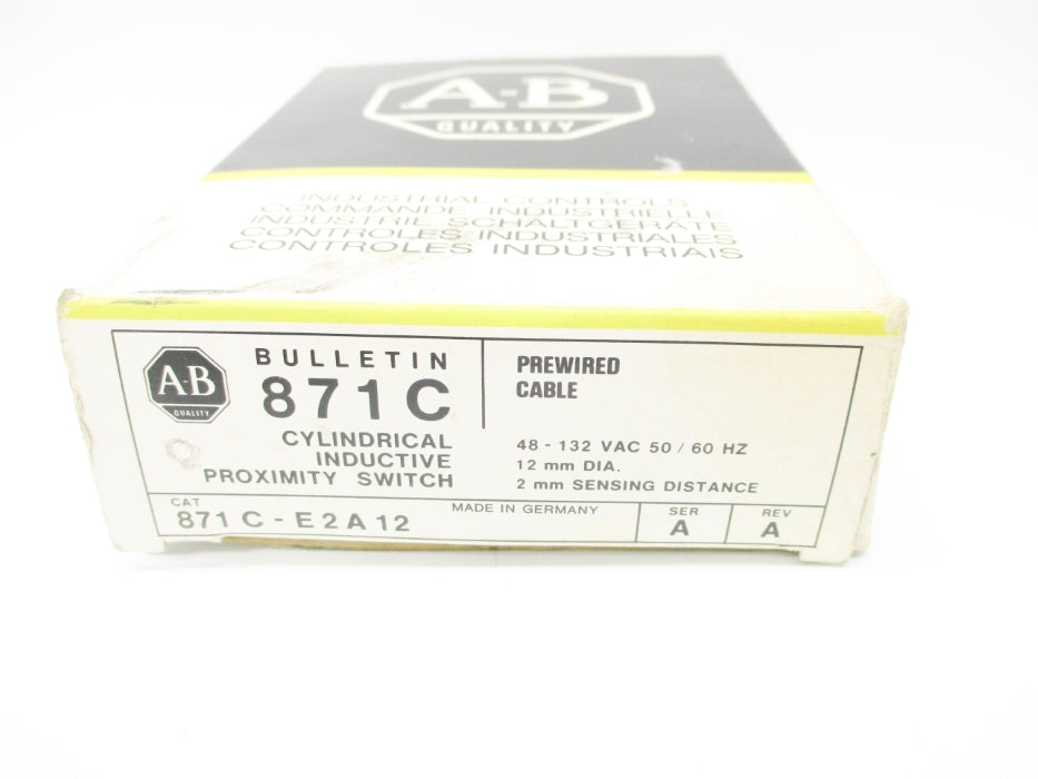 INDUSTRIAL SPARE PART 871C-E2A12 SER. A (BK/YL) NSMP