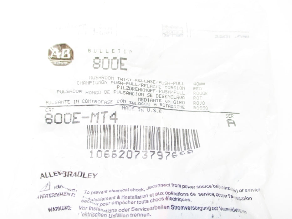 INDUSTRIAL SPARE PART 800E-MT4 SER. A NSMP