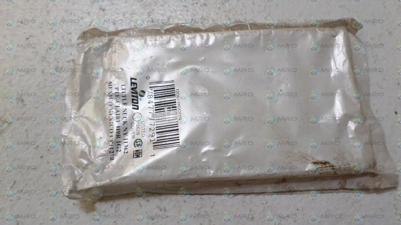 LEVITON 001-86004 SINGLE RECEPTACLE WALLPLATE * NEW IN FACTORY BAG *