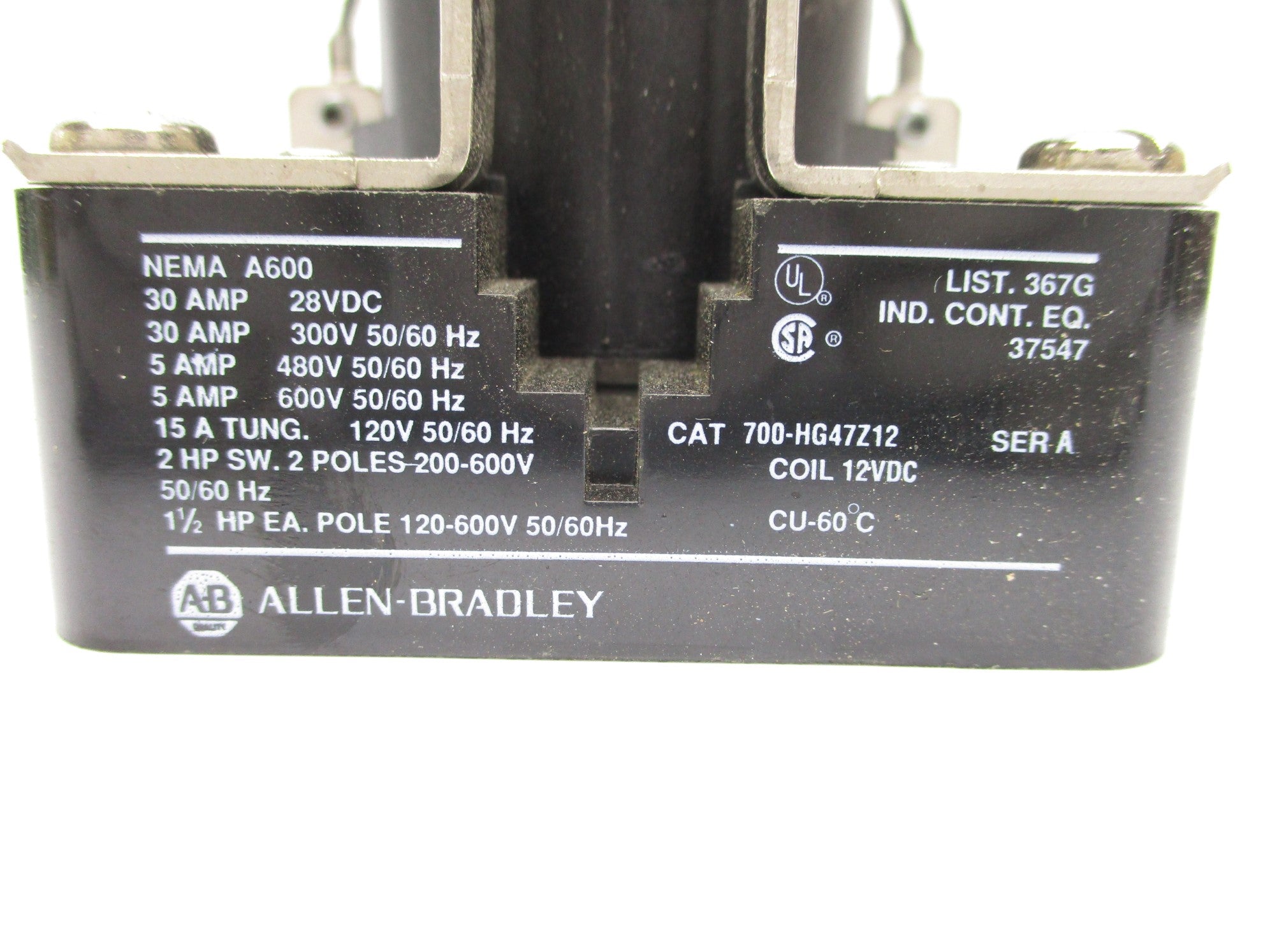 INDUSTRIAL SPARE PART 700-HG47Z12 SER. A 12VDC 30A NSNP