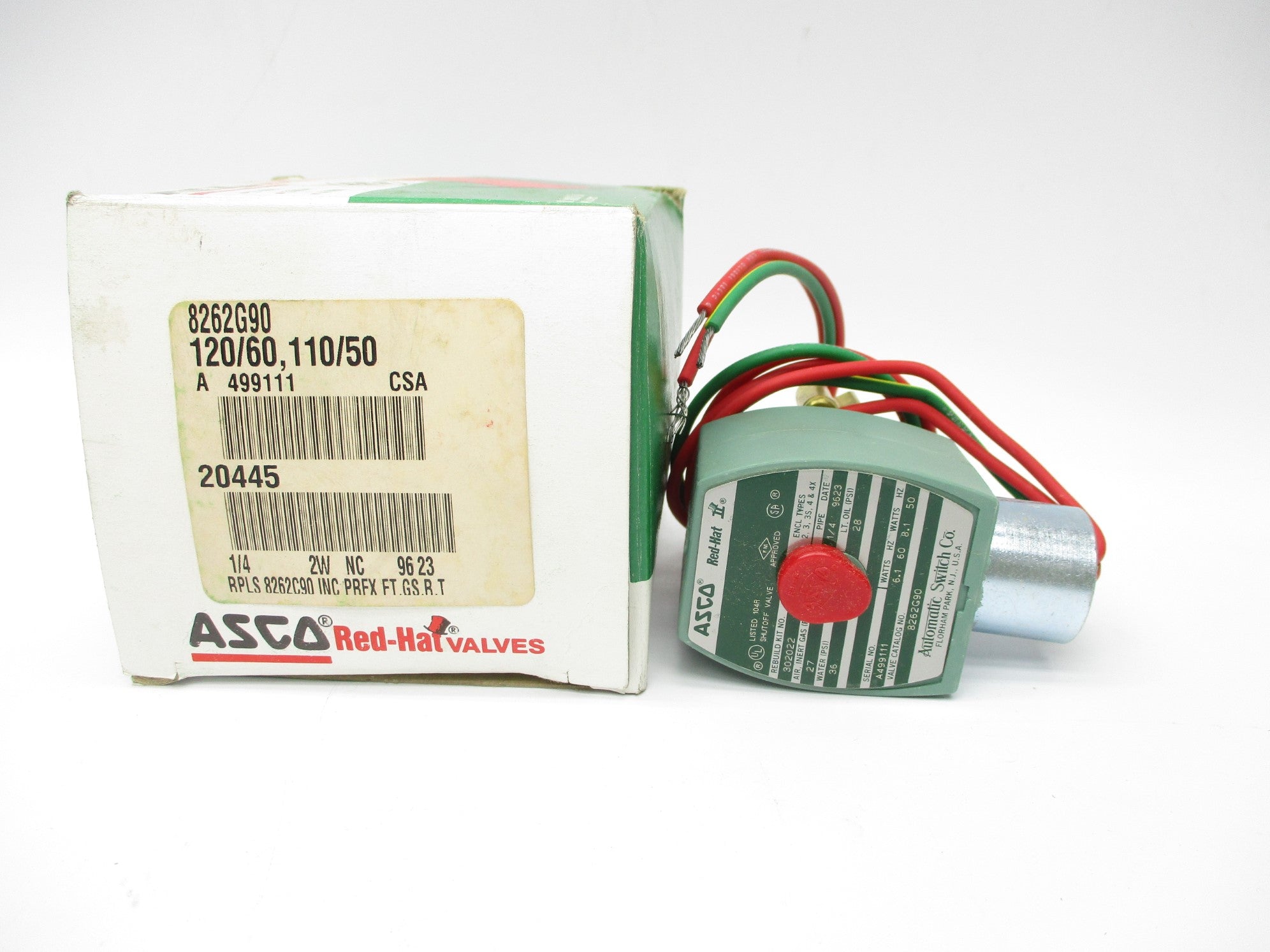 ASCO 8262G90 110/120V 27-36PSI NSMP