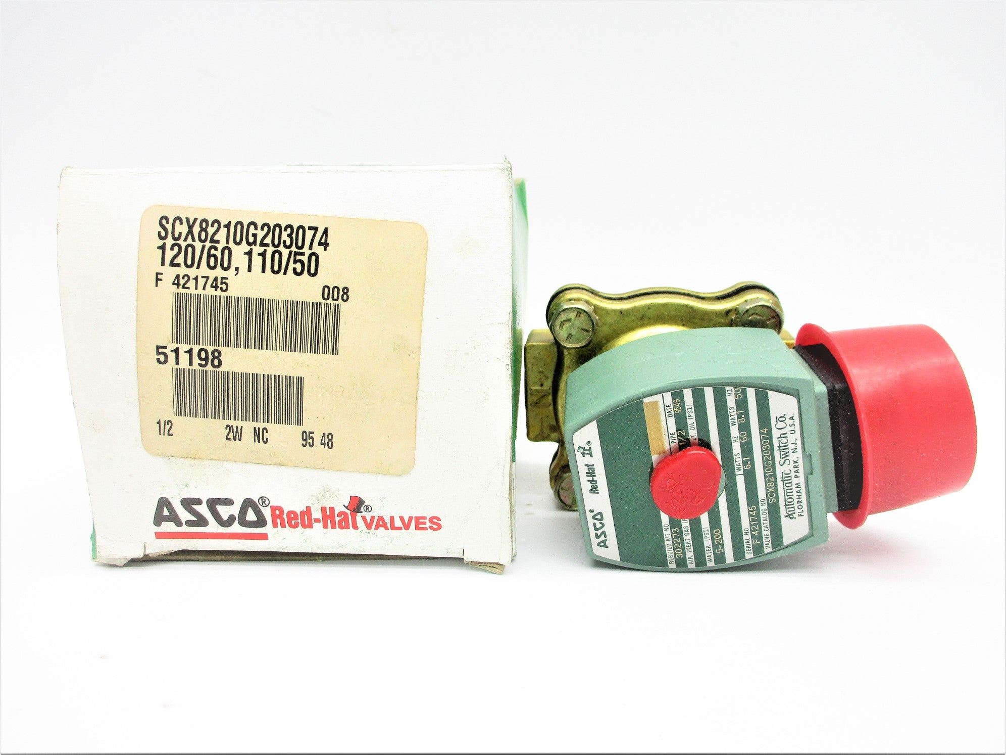 ASCO SCX8210G203074 120/60 110/50 5-200PSI NSMP