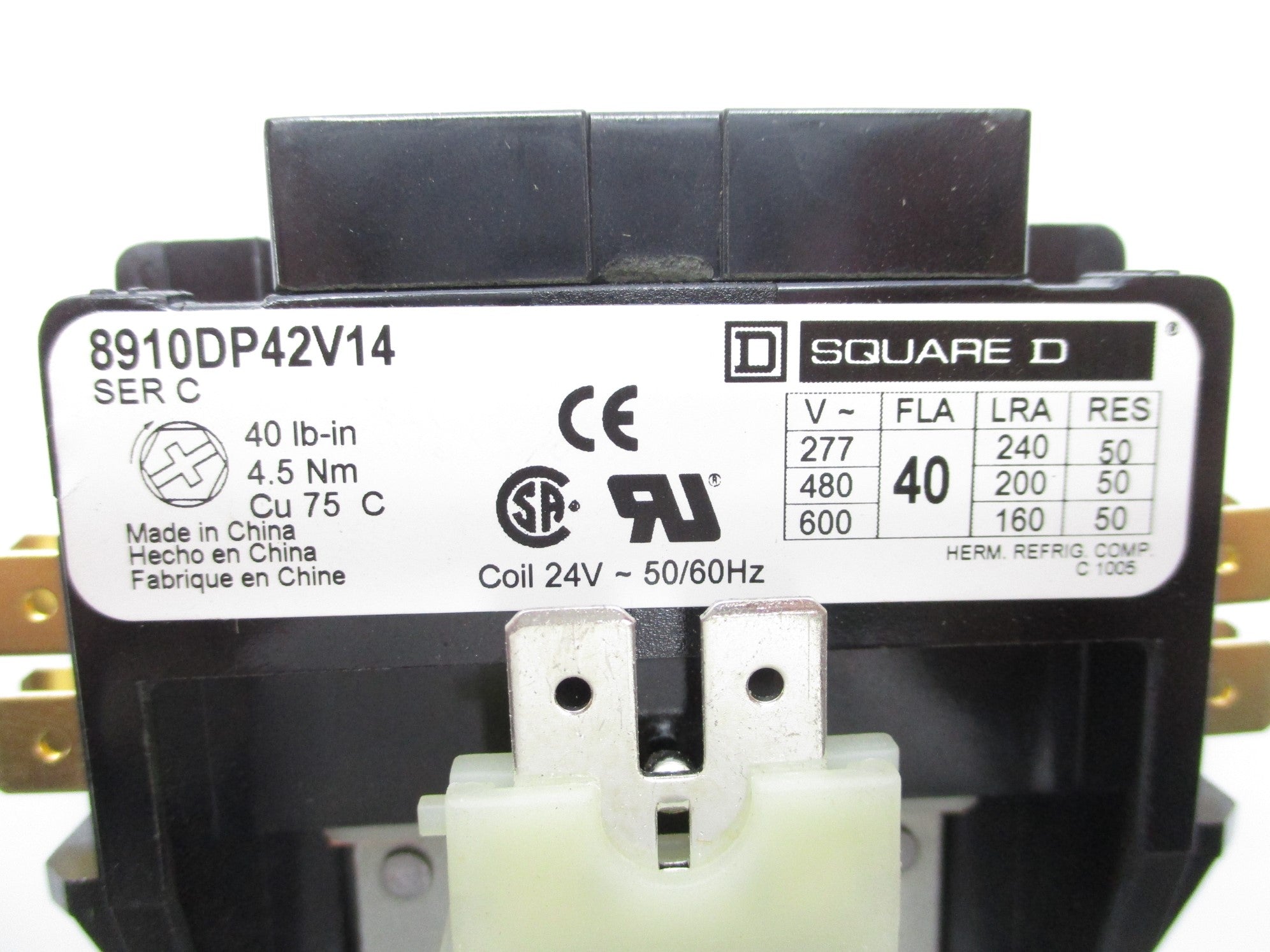 SQUARE D 8910DP42V14 SER. C 600V 40A NSNP