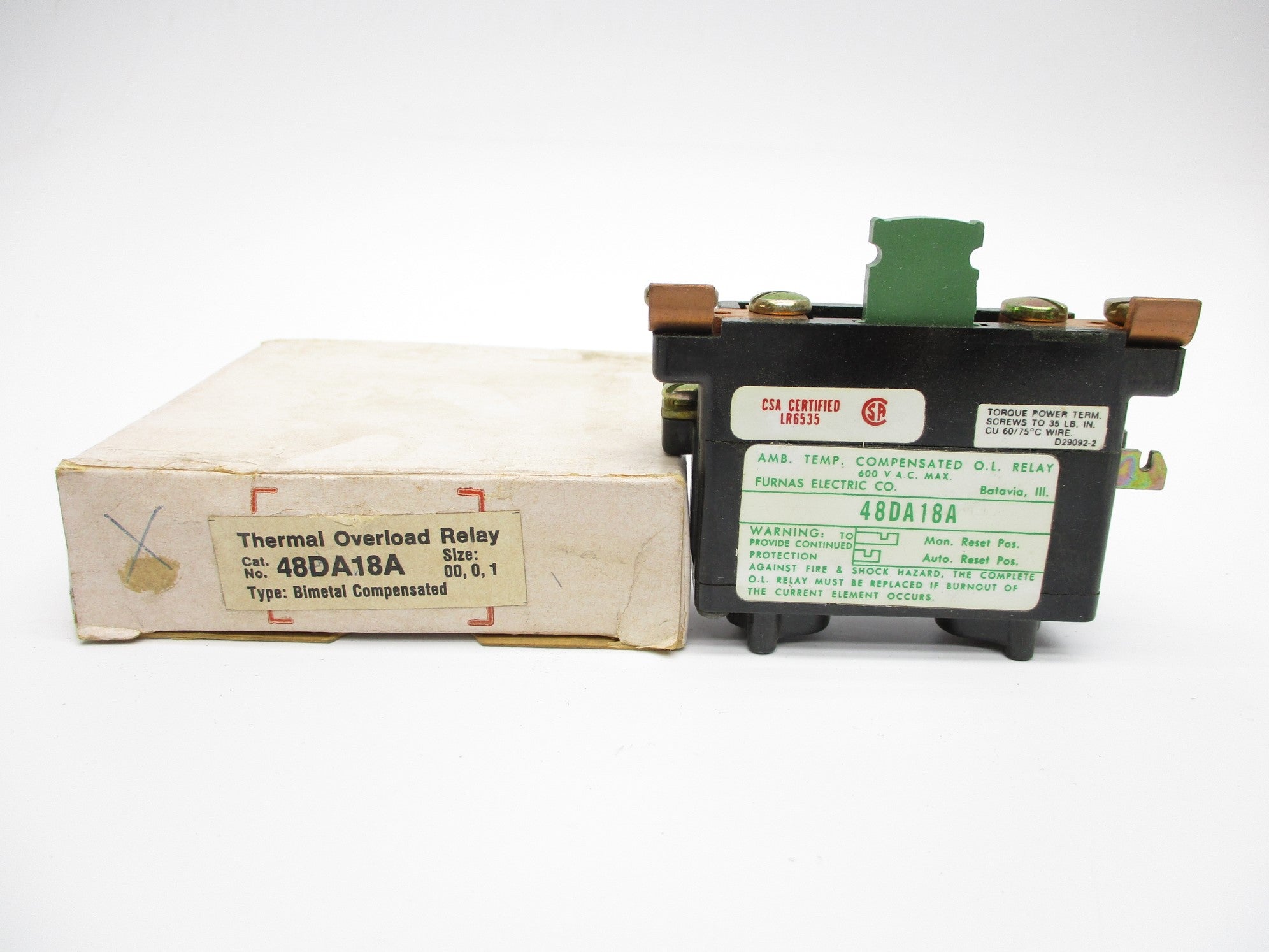 FURNAS ELECTRIC 48DA18A 600VAC NSMP