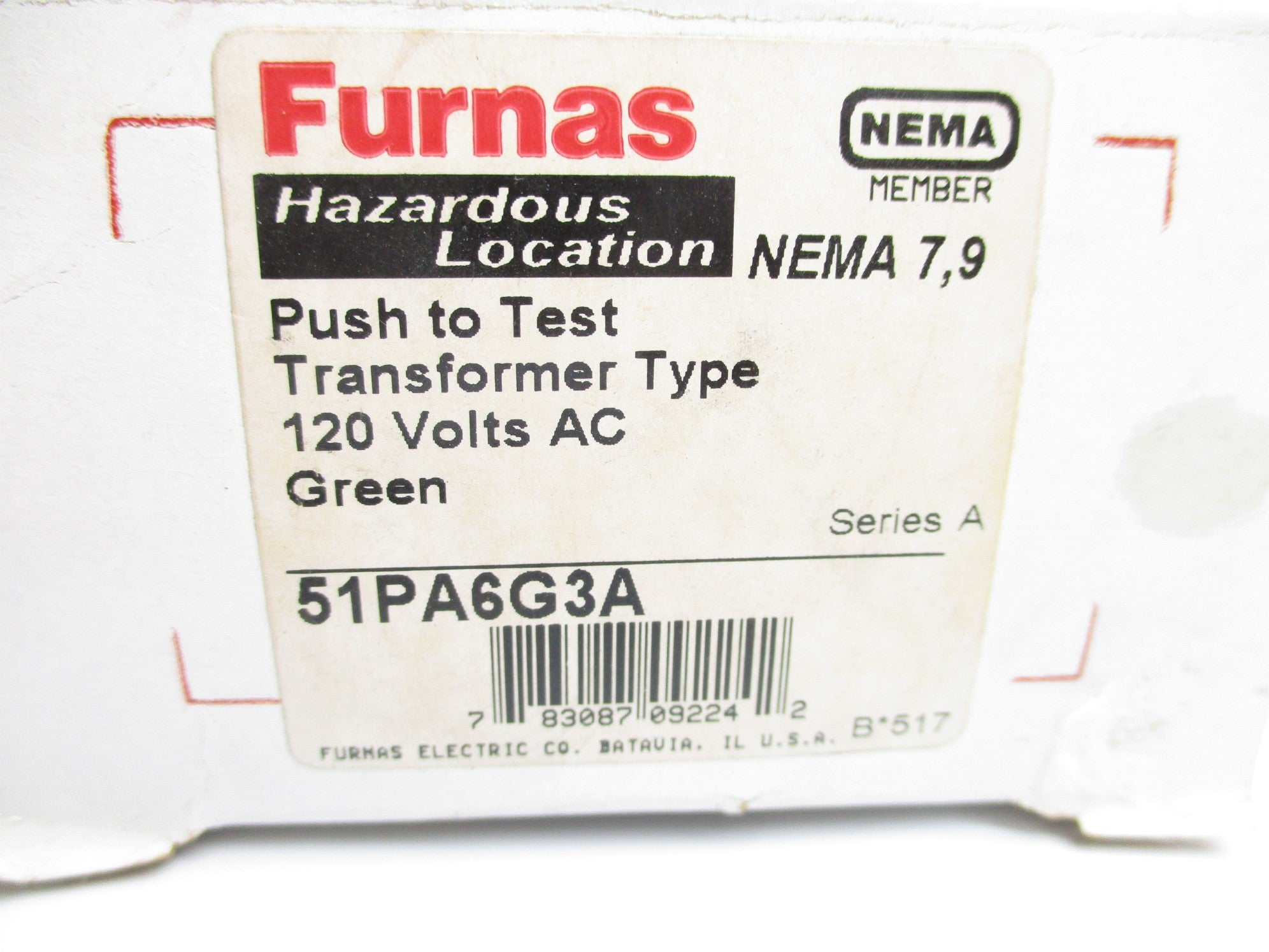 FURNAS ELECTRIC 51PA6G3A SER. A NSMP