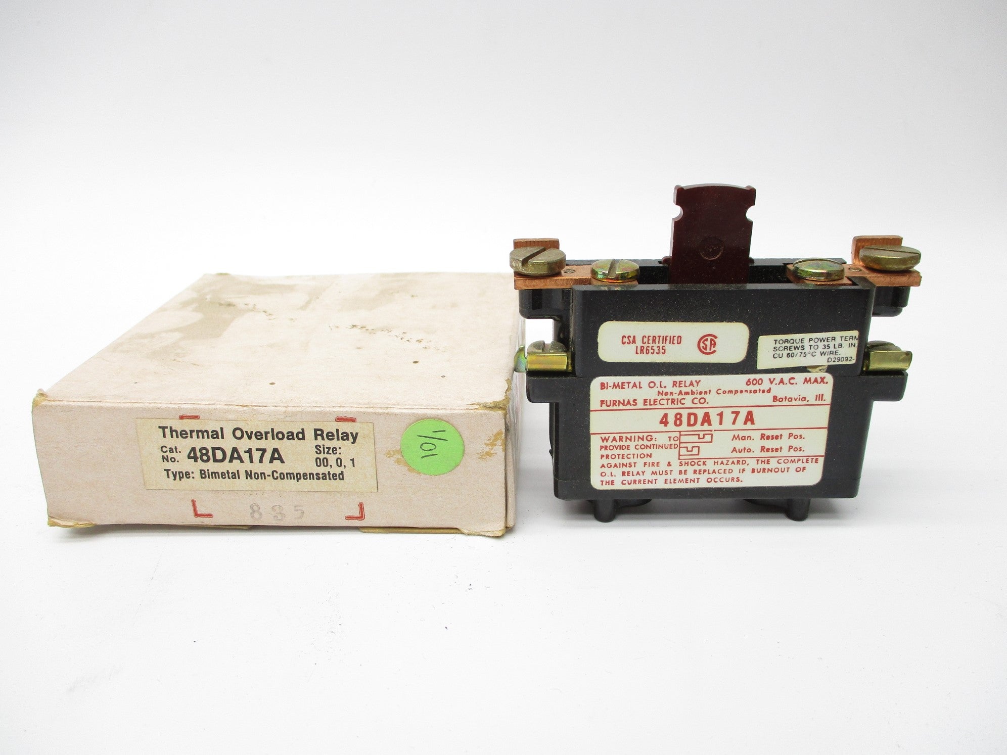 FURNAS ELECTRIC 48DA17A 600VAC NSMP
