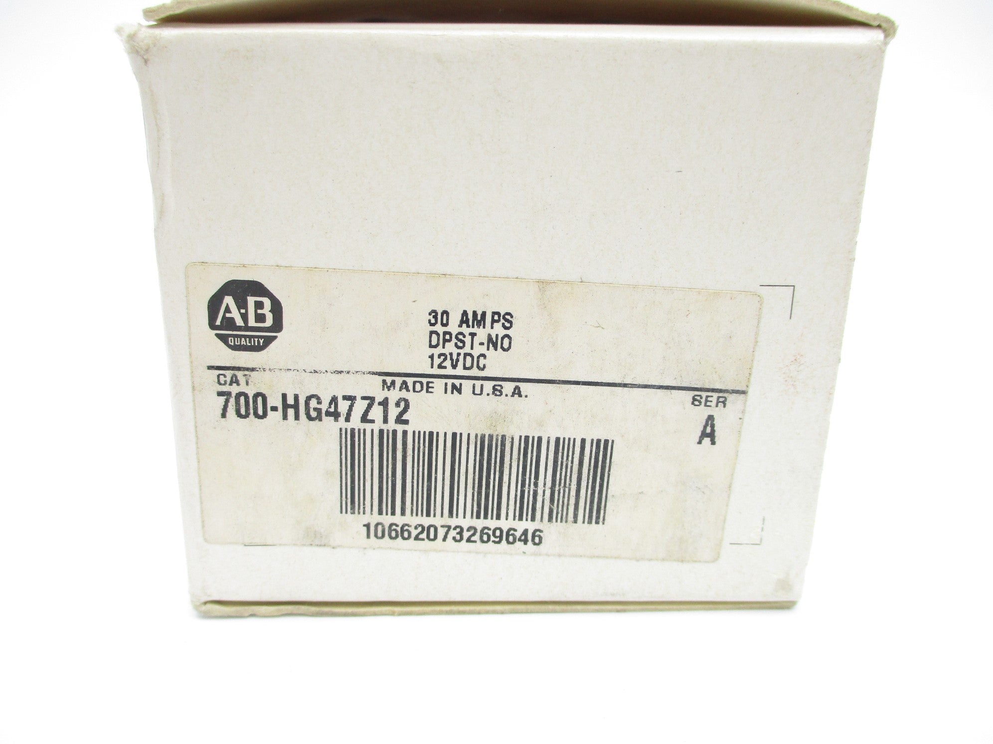 INDUSTRIAL SPARE PART 700-HG47Z12 SER. A 30A 12VDC (WH) NSMP