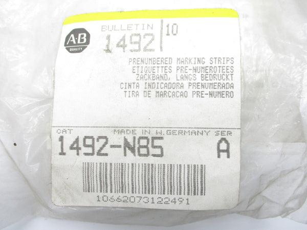 ALLEN BRADLEY 1492-N85 SER. A (PKG OF 10) NSMP