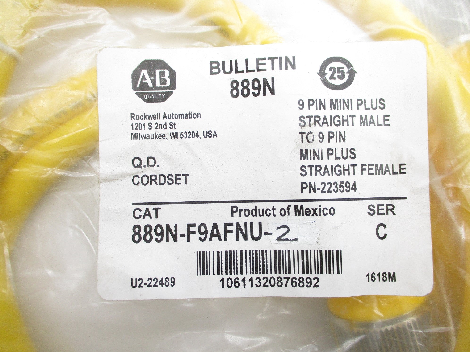 ALLEN BRADLEY 889N-F9AFNU-2 SER. C NSMP