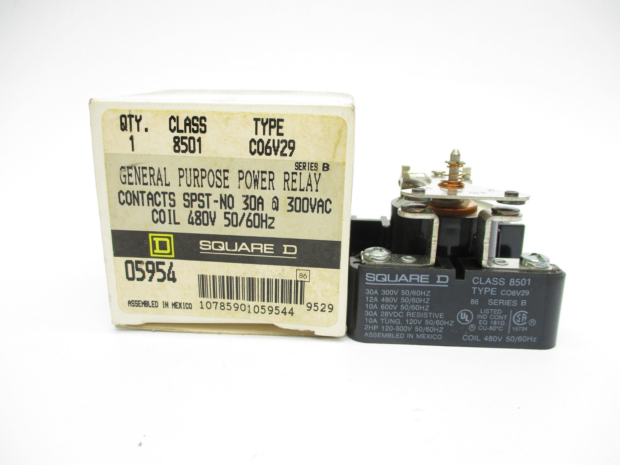 SQUARE D 8501CO6V29 SER. B 480V 12A NSMP
