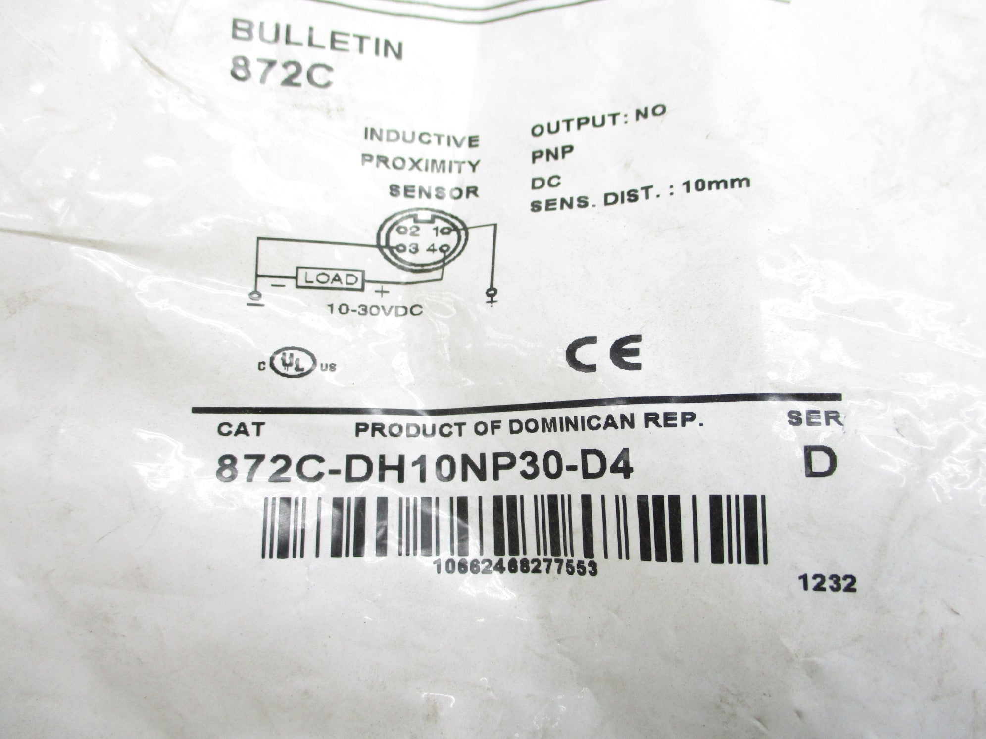 ALLEN BRADLEY 872C-DH10NP30-D4 SER. D NSMP