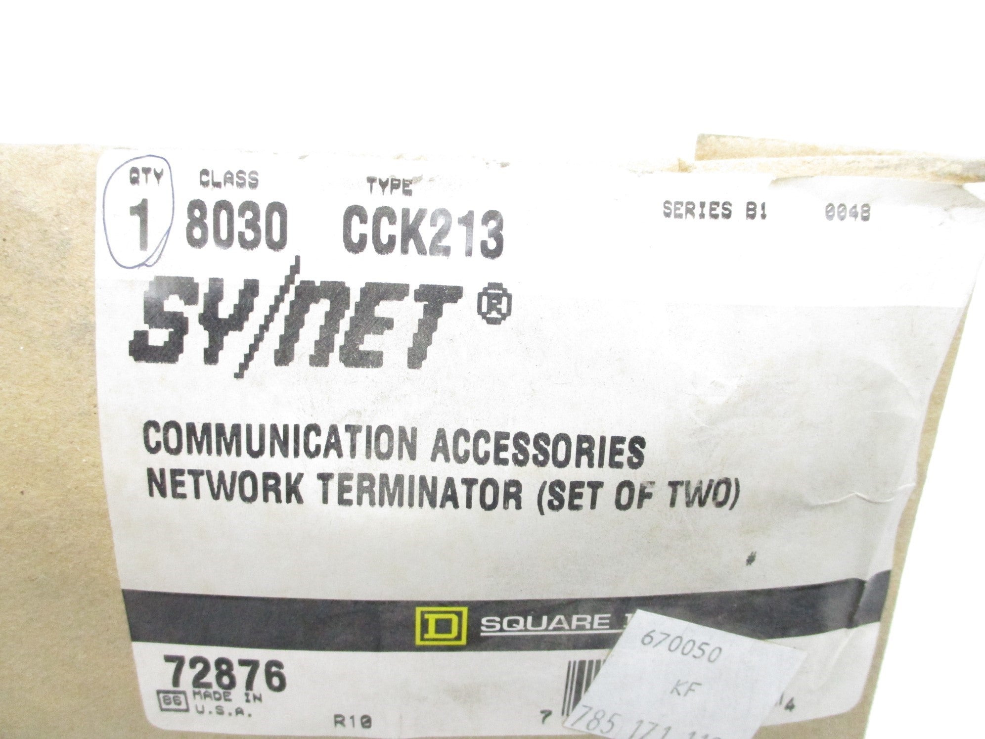 SQUARE D 8030CCK213 SER. B1 NSMP
