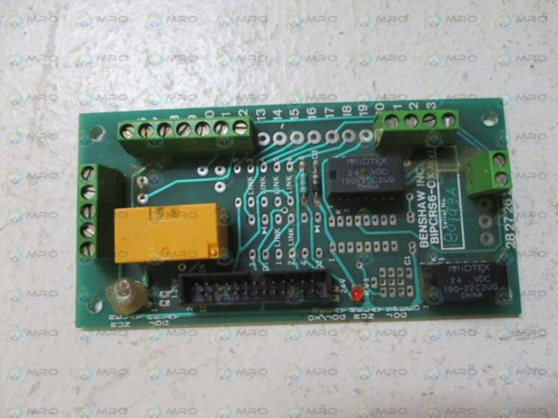 BENSHAW BIPCRS6-OX CIRCUIT BOARD DRIVE *USED*