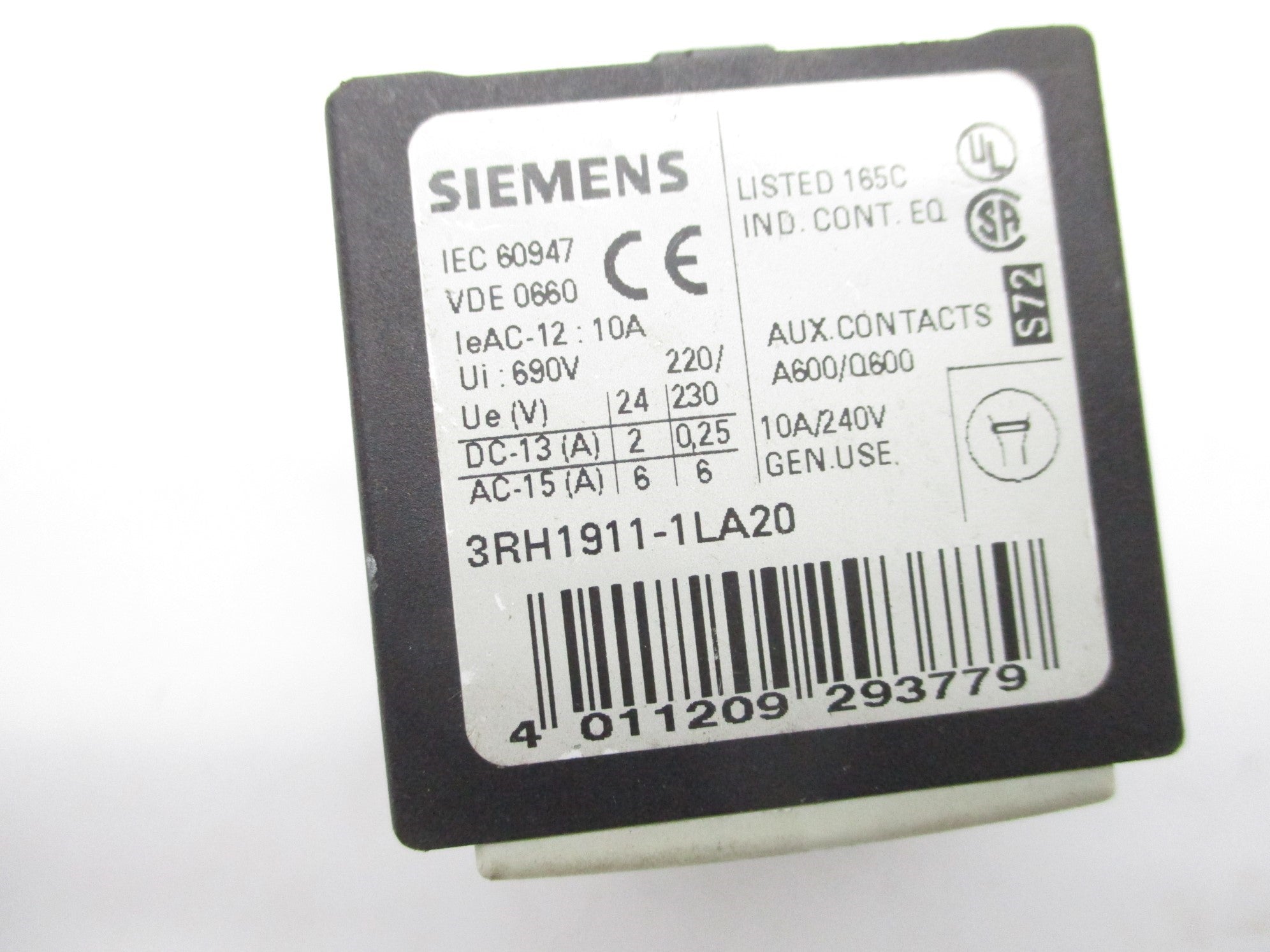 SIEMENS 3RH1911-1LA20 NSNP