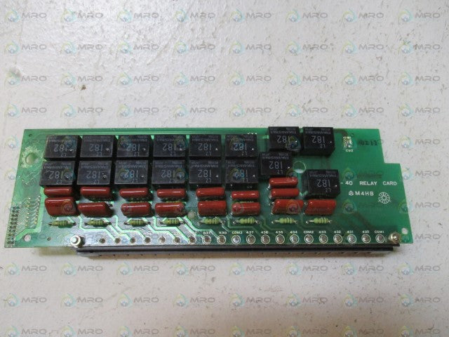 MITSUBISHI JY331A08801E F2-40 M4HB PROGRAMMABLE CONTROLLER RELAY BOARD *USED*