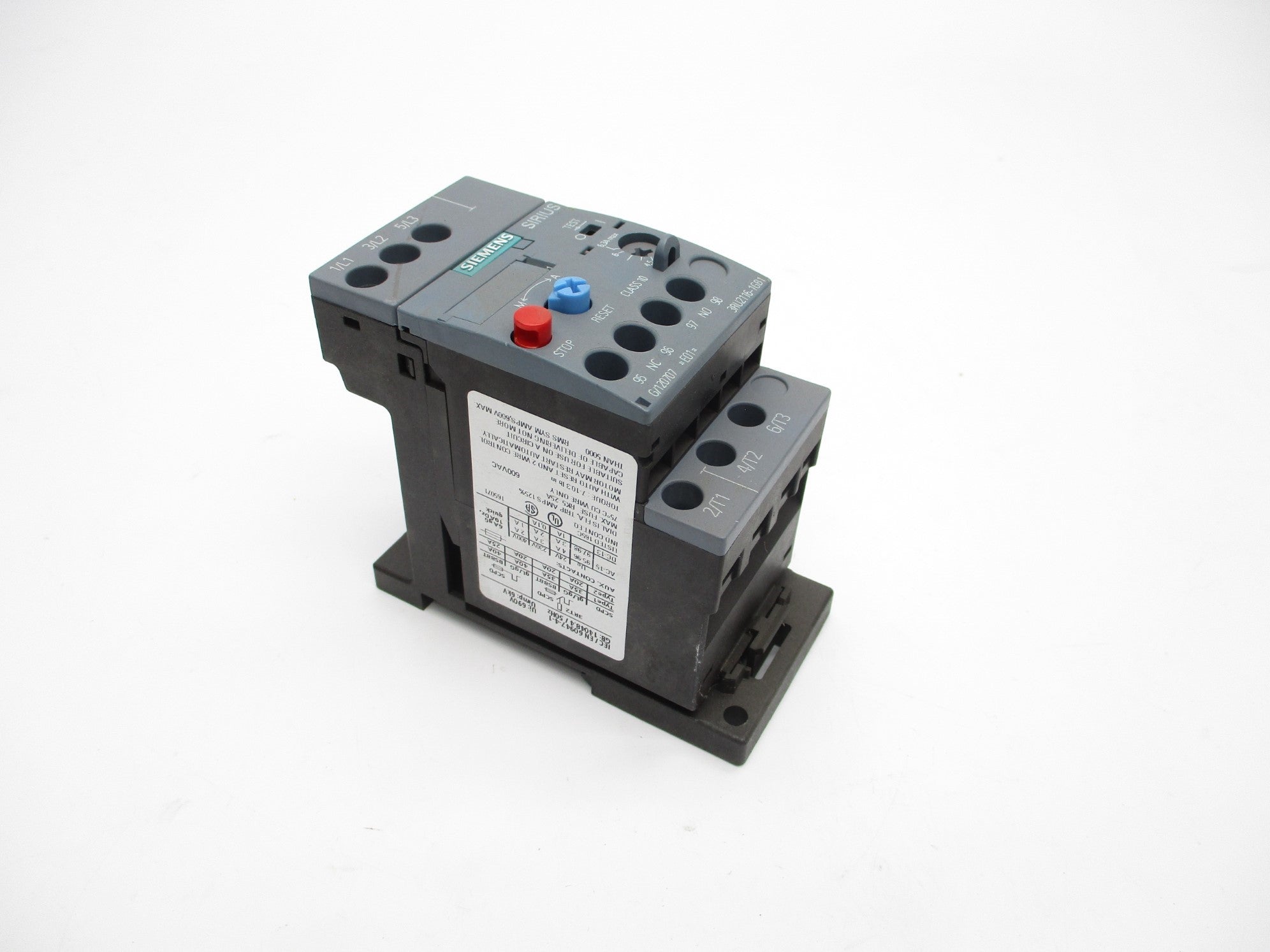 SIEMENS 3RU2116-1GB1 4.5-6.3A NSNP