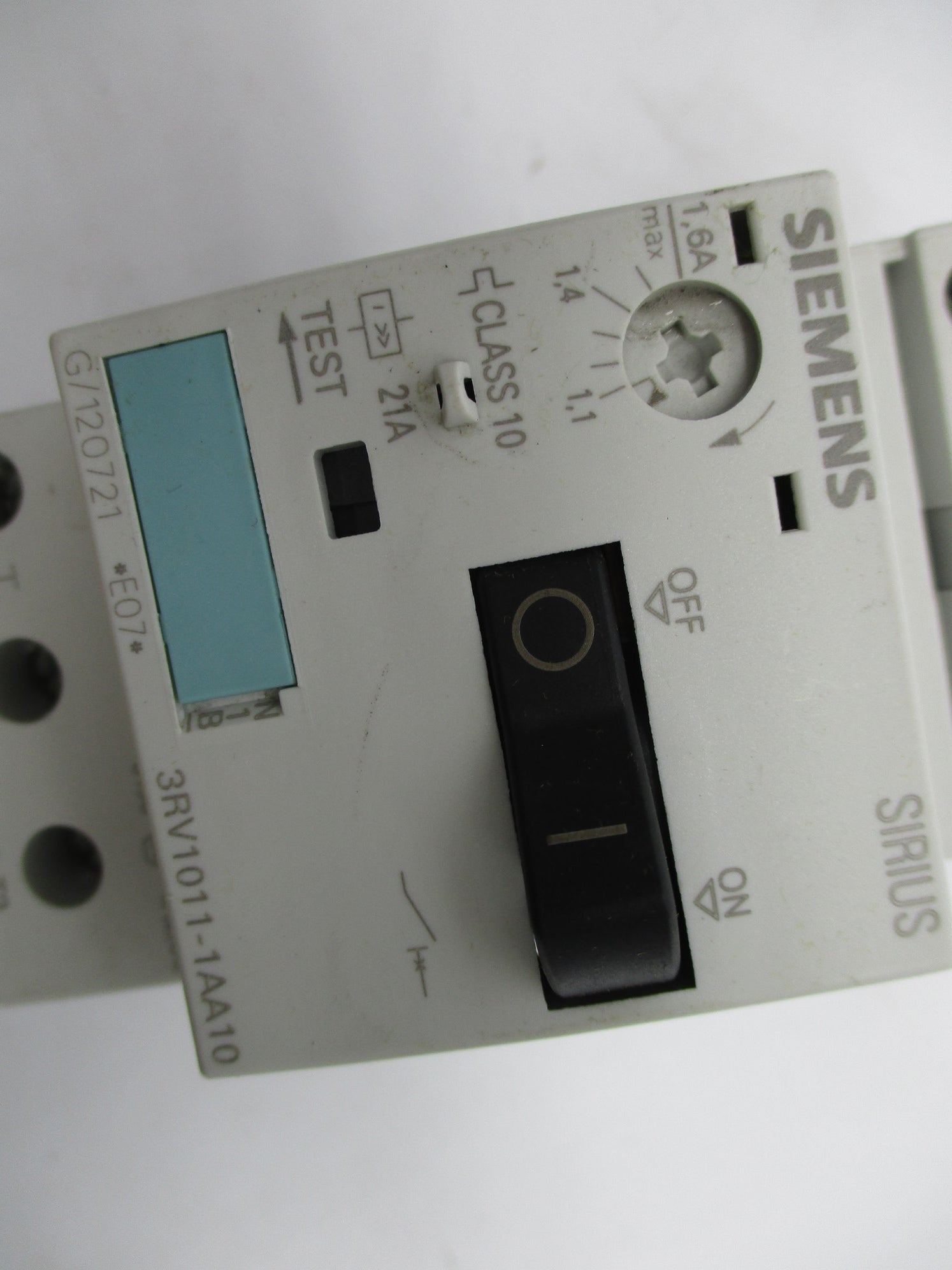 SIEMENS 3RV1011-1AA10 1.1-1.6A NSNP
