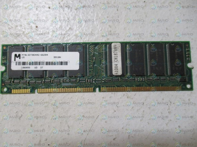MT8LSDT864AG-662B4 MEMORY RAM 64MB *USED*