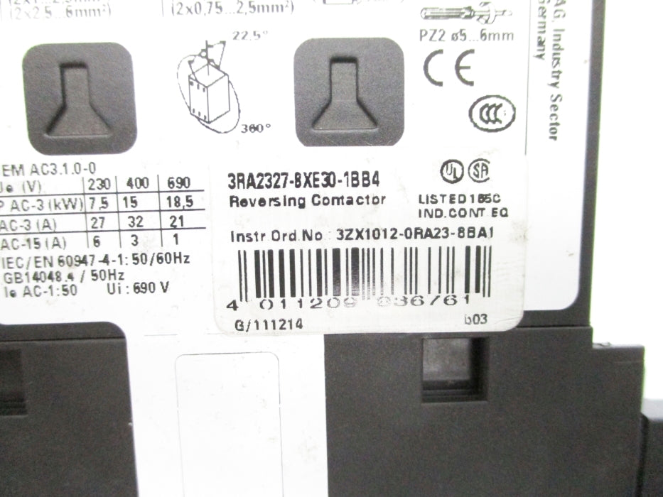 SIEMENS 3RA2327-8XE30-1BB4 24V NSNP
