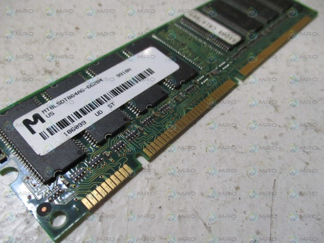 MT8LSDT864AG-662B4 MEMORY RAM 64MB *USED*